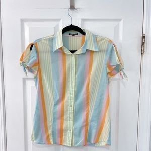 Bossini Multicolor Striped Button-Down Shirt